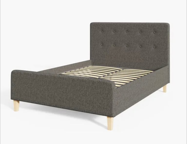 King size ottoman grey bed can deliver locally for fee