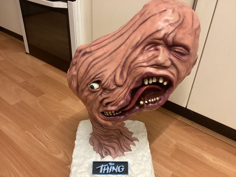 Split head from the thing movie life size statue