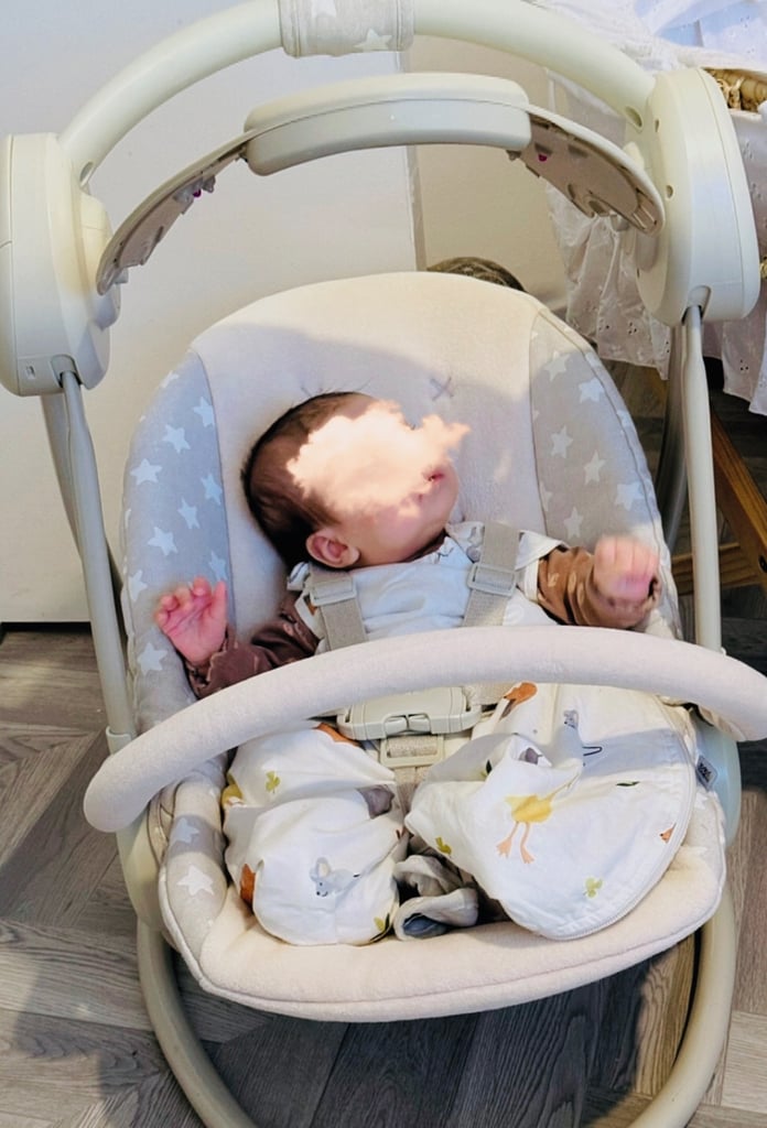 image for Baby swing - play lullabies, vibrates, swings baby