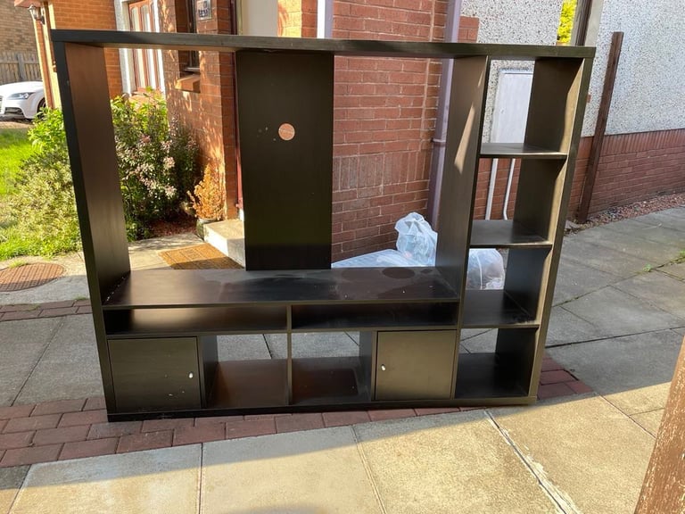 Kallax ikea tv stand and storage/ shelving 