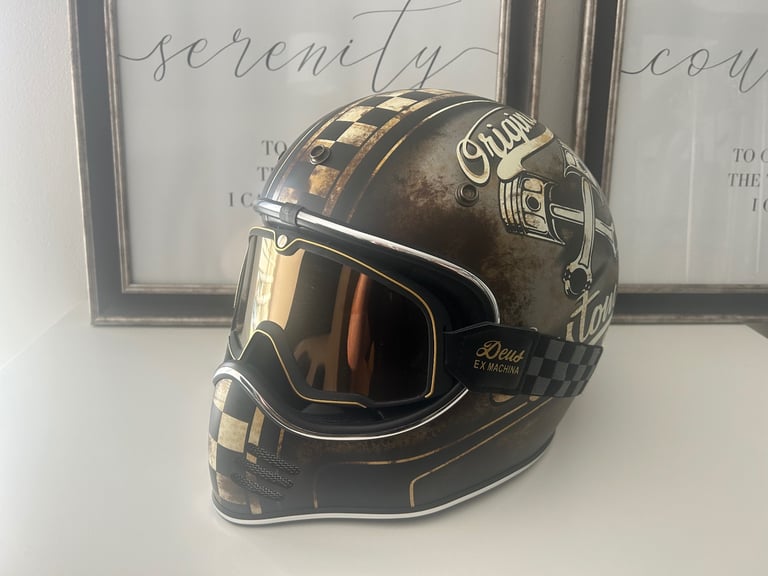 image for Premier MX OP 9 Rust Black Grey Full Face Motorcycle Crash Helmet