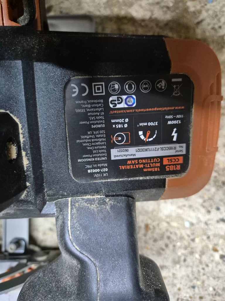 Evolution R185CCSL 185mm Circular Saw