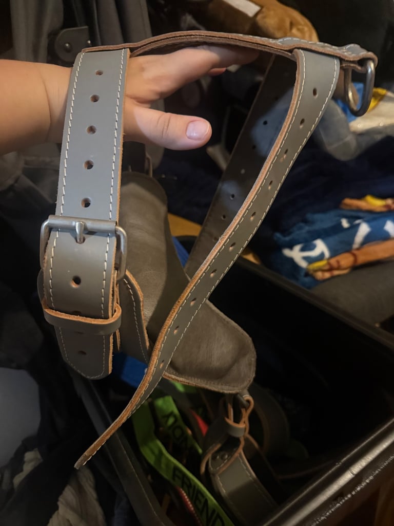 Leather dog harness