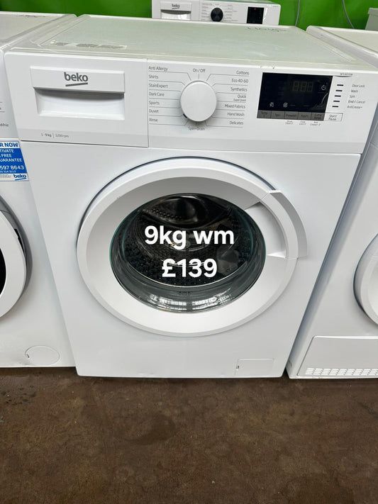 image for Beko 9kg washing machine 🌟 Free Delivery 🌟 120 Days Warranty 🌟 