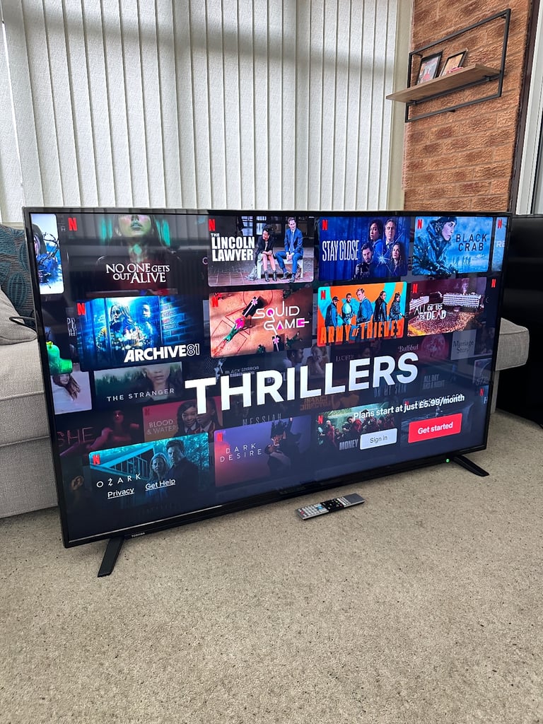 image for 65 Inch Smart 4K Ultra HD Toshiba TV - Ready To Use