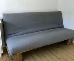 Oak Fusion Futon Company Sofa Bed, New in Box