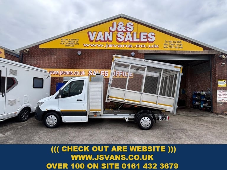 2018 67 MERCEDES-BENZ SPRINTER 2.1 314 CDI TIPPER CAGED 2DR DIESEL MANUAL RWD L1