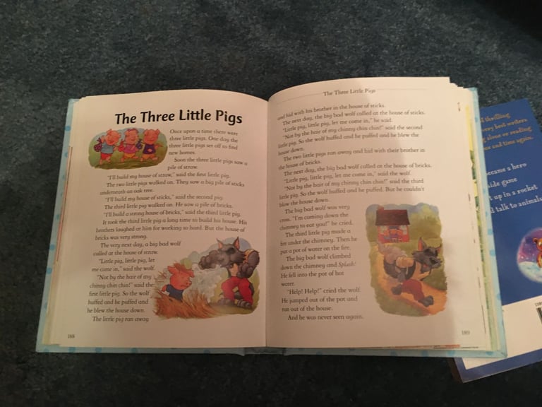 2 Books - 365 Stories and Rhymes Treasury and adventure stories for 6-year-olds