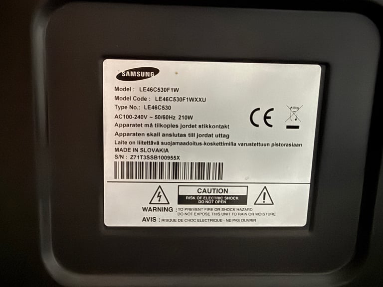 Samsung 46 Inch TV