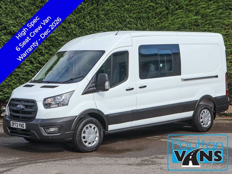 2024 Ford Transit 350 FWD TREND 2.0TDCI 130PS L3 H2 LWB 6 SEAT CREW VAN / DOUBLE CAB, Warrant Cre...