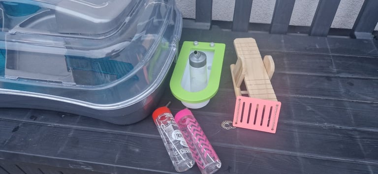 Hamster cage and accessories