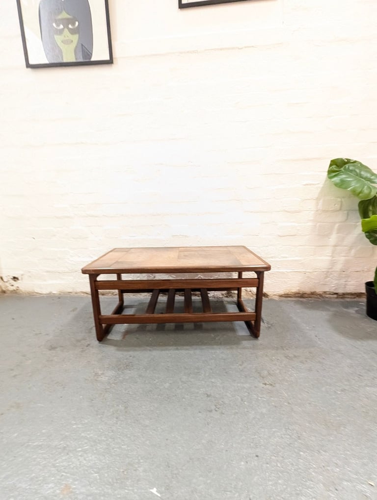 Danish Mid Century Teak Two Tier Coffee Table