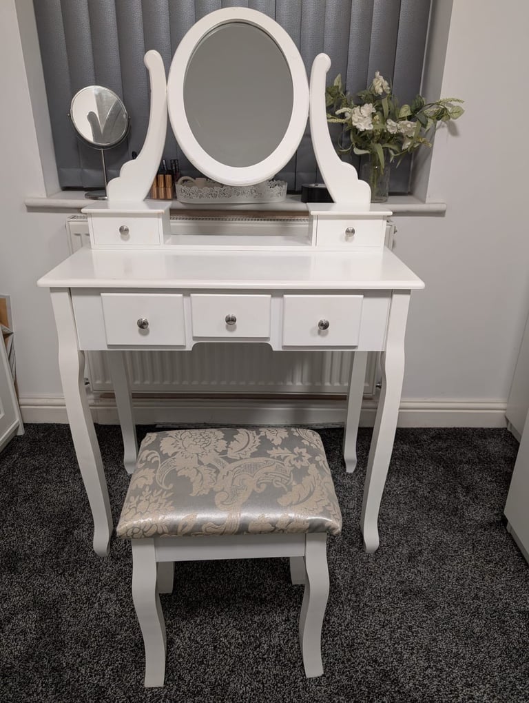 Dressing table and stool