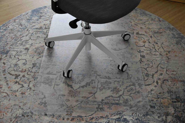 image for Heavy-Duty Polycarbonate Office Chair Floor-Protector 120x75cm