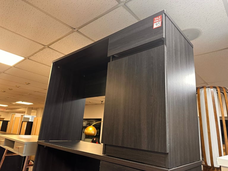 image for Jenson 1 door 1 drawer office desk - Black brown 