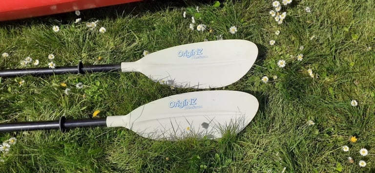 Double kayak, paddles and C-Tug