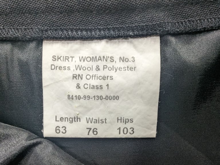 GENUINE BRITISH 'ROYAL NAVY' (WRNS) OFFICERS UNIFORM SKIRT! 