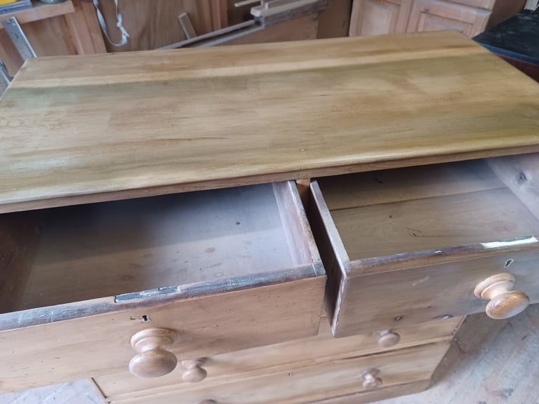 image for Victorian Pine chest of drawers. 