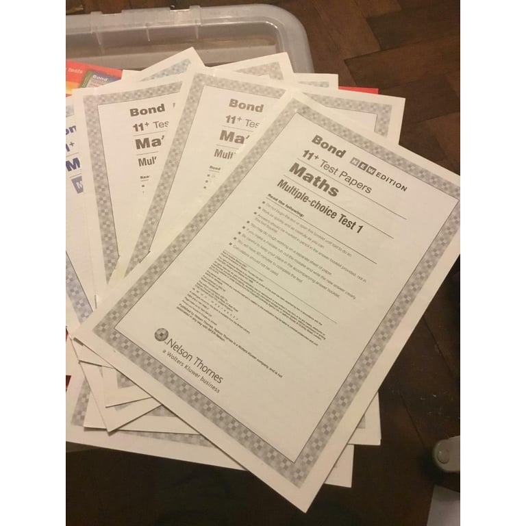 Bond 11+ Maths Test Papers Pack 1 & 2