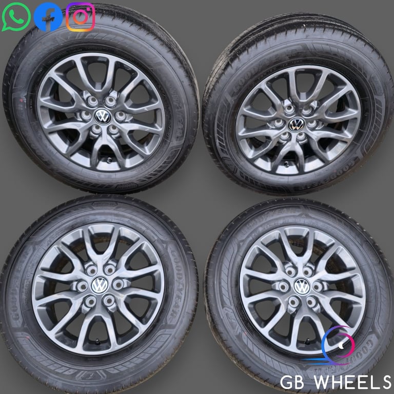 Genuine Volkswagen Transporter 16" T7 alloy wheels Grey