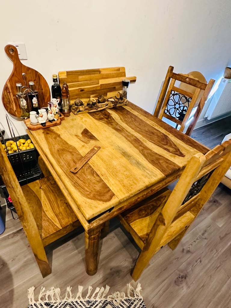 Dining table with chairs