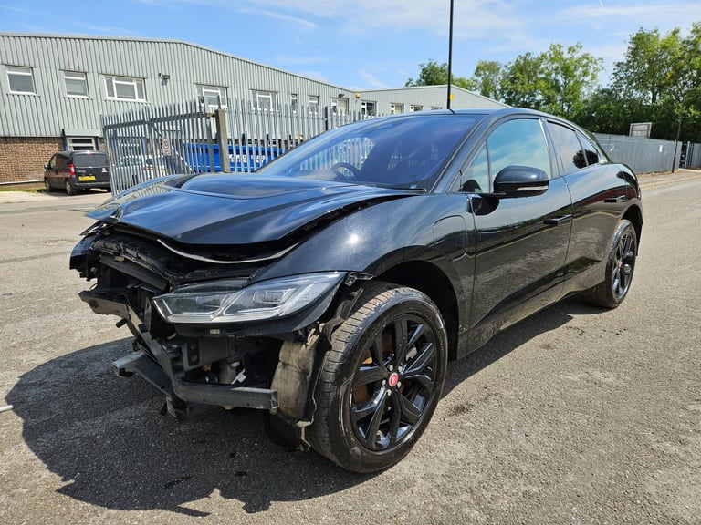 2021 71 Jaguar I-PACE 294kW EV400 Black 90kWh Auto 11kW Charger Damaged Salvage