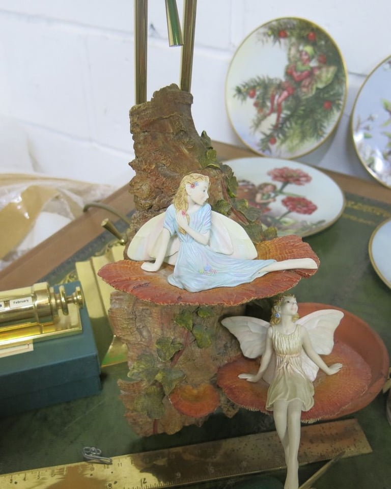 6 Jenny Oliver Flower Faerie hand crafted sculptures.£145 Limited edition 1994