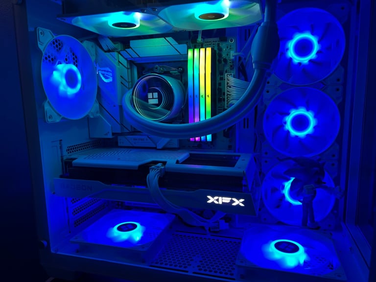 Custom High end gaming pc, AMD, ROG, rtx 9060 XT 16gb, 2TB Samsung 990 evo, 64gb memory 