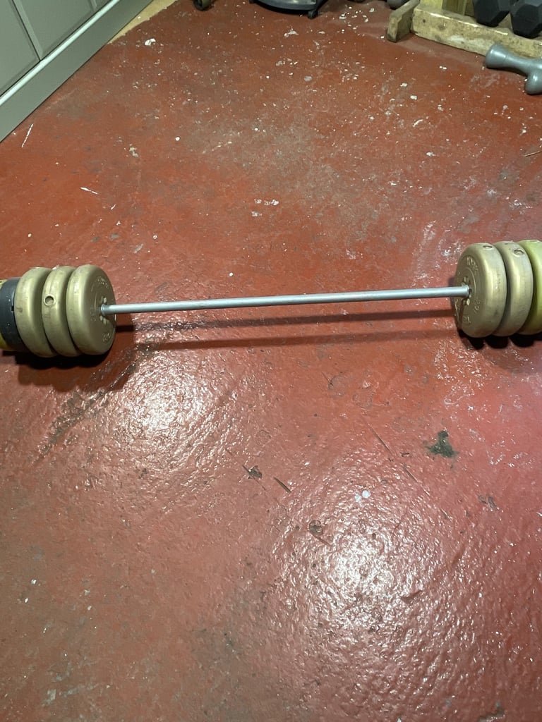 Barbell and weights 