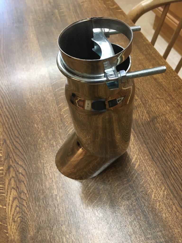 3 1/2” stainless steel exhaust tip
