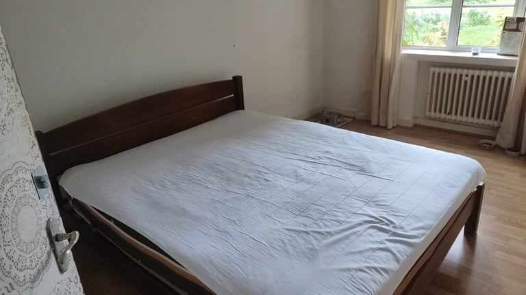 FREE super king bed frame with mattress and protector