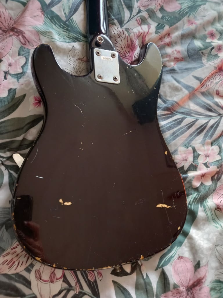 1970s Teisco Satellite 168 G electric guitar. Made in Korea. 