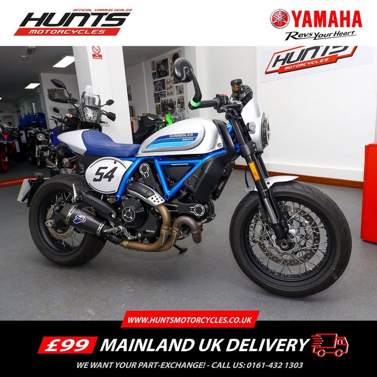 2019, '19 Ducati Scrambler Café Racer. ONLY 2,629 MILES. Termignoni Pipe. £7,495