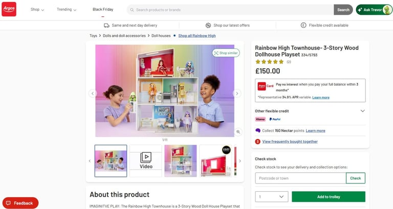  Rainbow High Townhouse