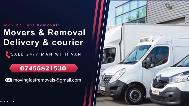 image for RELIABLE STRESS FREE HOUSE MOVING SERVICES 24/7 MAN WITH A VAN HIRE CHEAP URGENT DELIVERY REMOVAL
