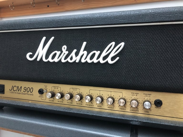 Marshall JCM900 100W Amplifier Head, Hi Gain Dual Reverb, Model 4100