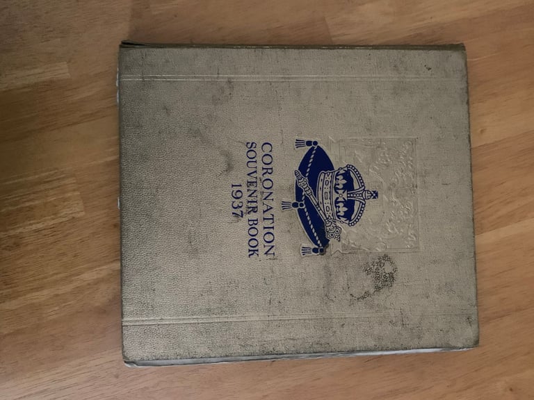 image for VINTAGE BRITISH ROYAL 'CORONATION SOUVENIR BOOK 1937' Hardback/Commemorative