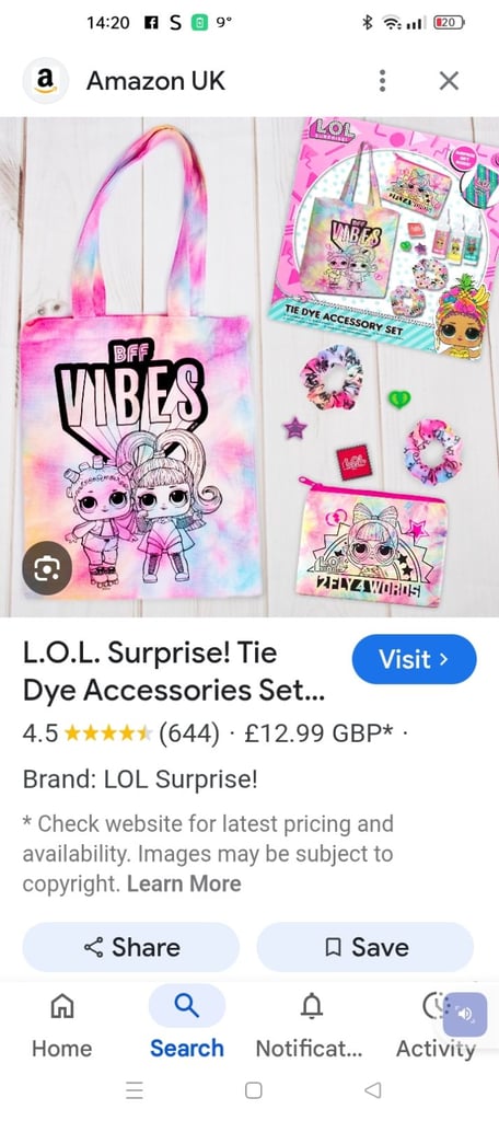 image for Toy.  Tie dye kit. 