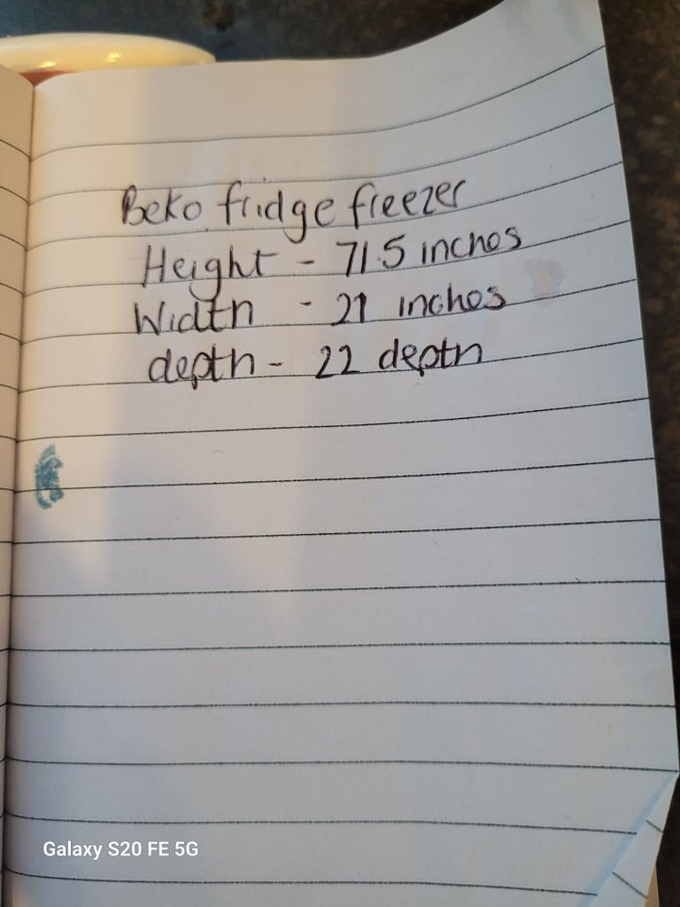 Tall Beko Fridge Freezer, delivery available 