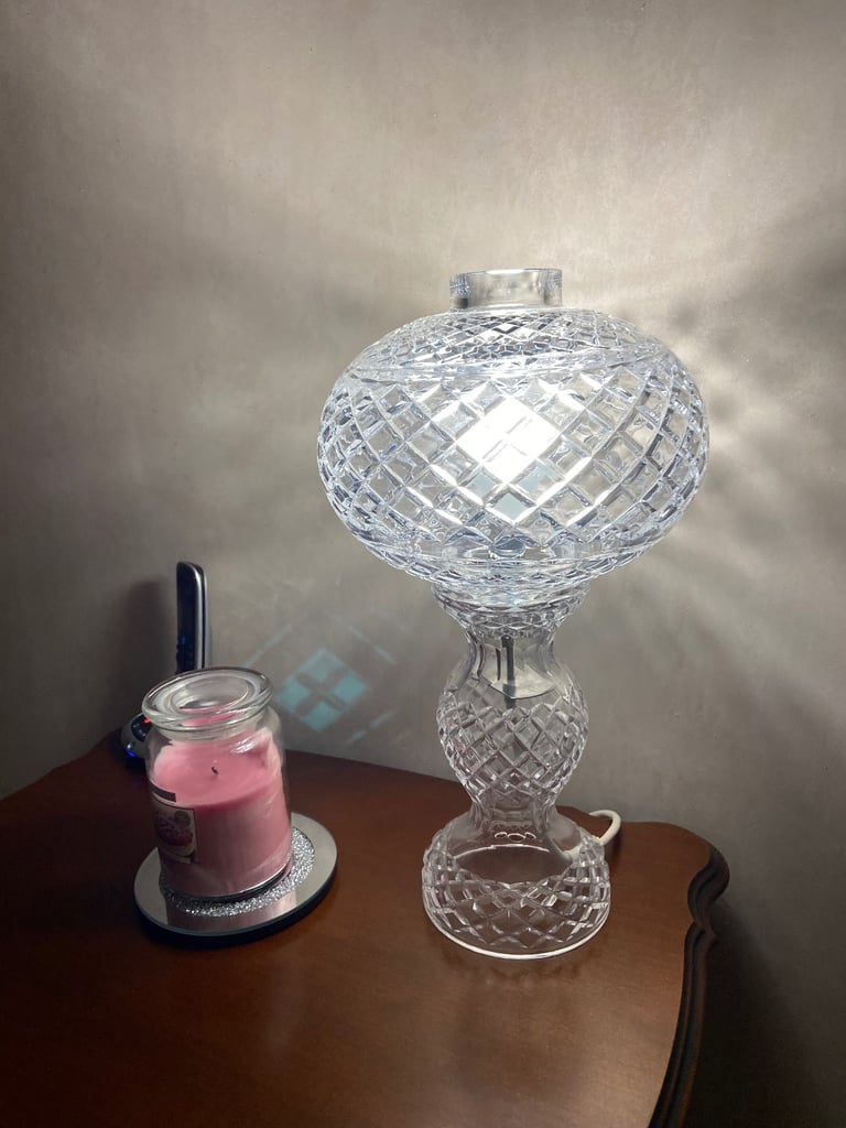 Large TYRONE CRYSTAL Lamp 