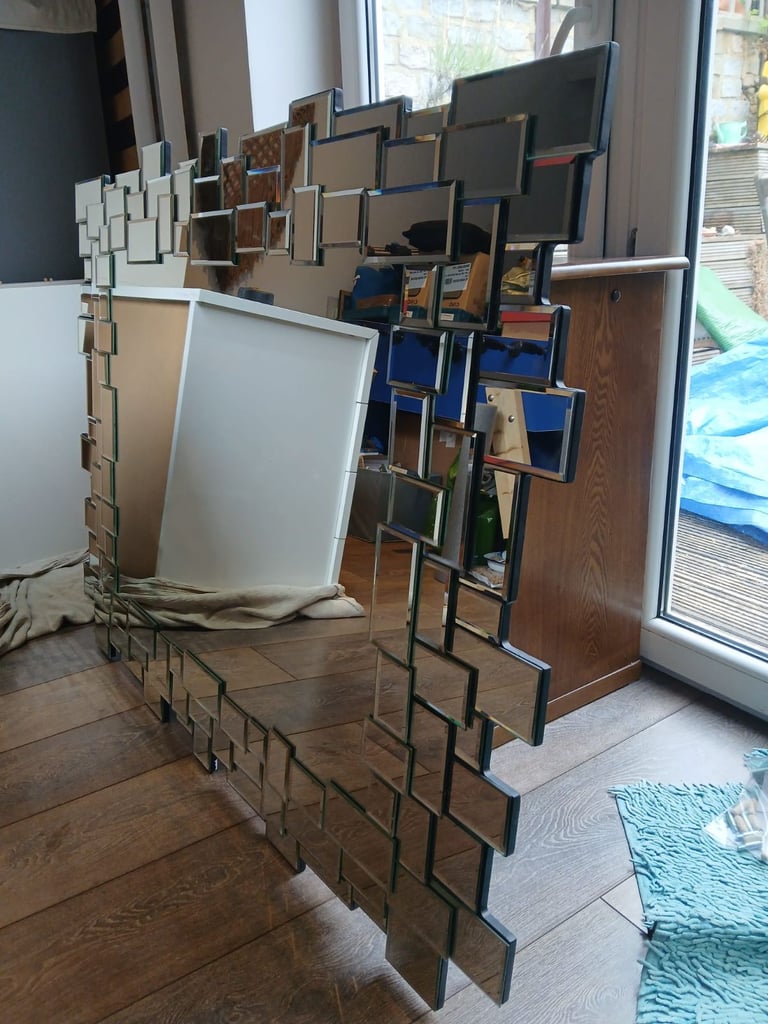 Multi Glass Venetian Mirror 3x4 Foot, 92x122cm