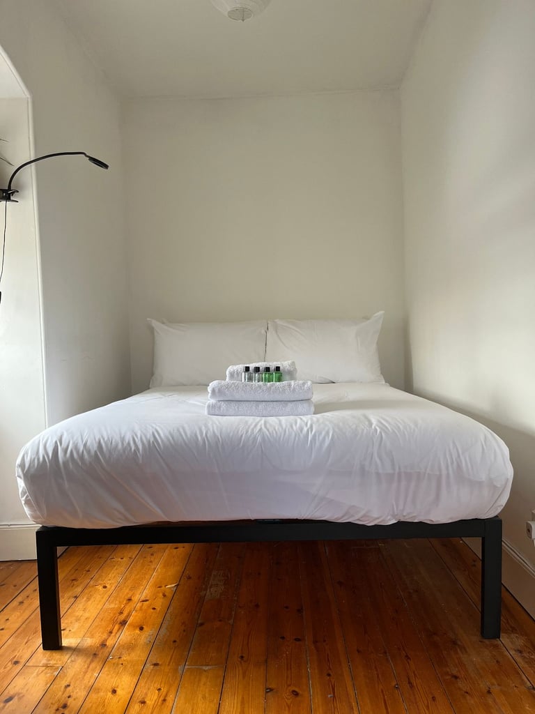 image for Double bed with Emma foam mattress (135cm x 190cm)