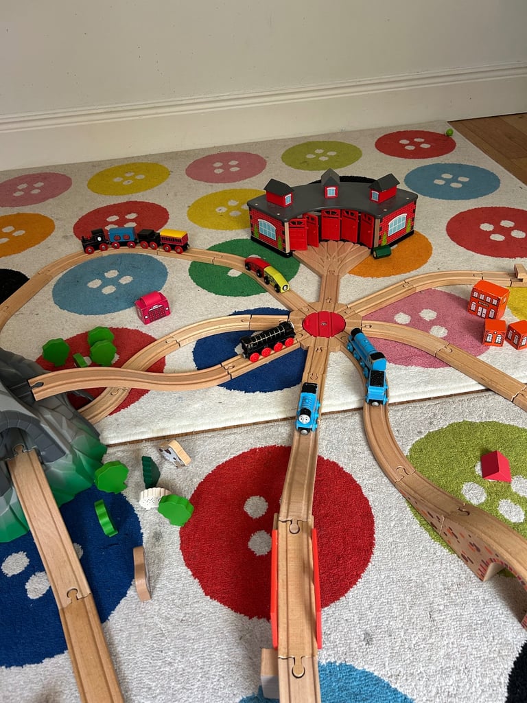 image for Wooden train set