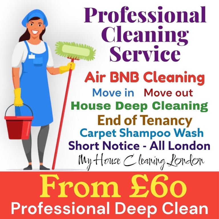Domestic Cleaners From £60 | End of Tenancy Deep Cleaning | Carpet Wash | Short Notice