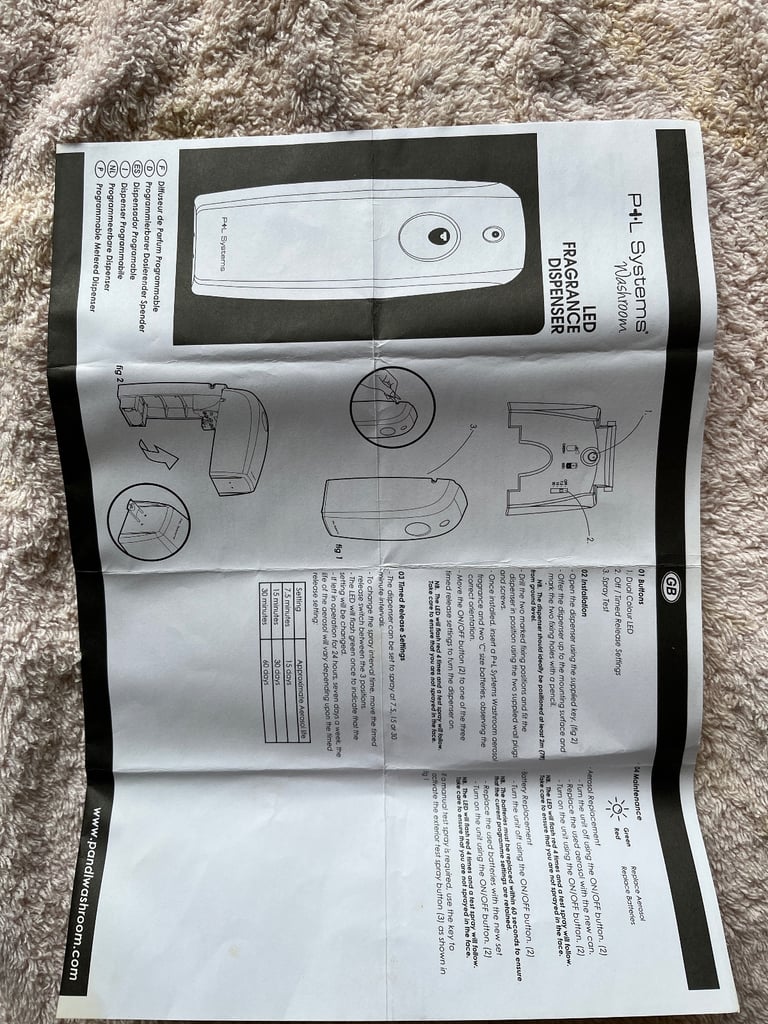 P&L Automatic Fragrance Dispensers