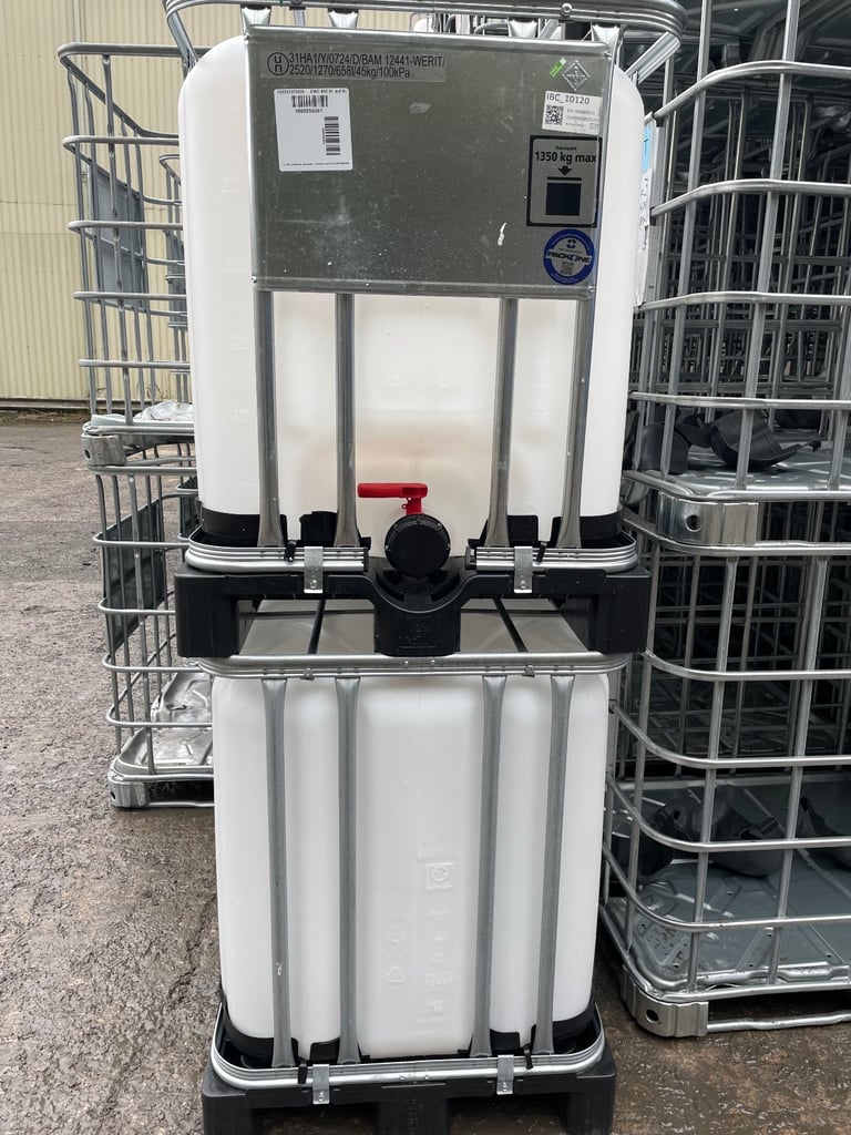 600 LITRE FOOD GRADE IBC TANKS 