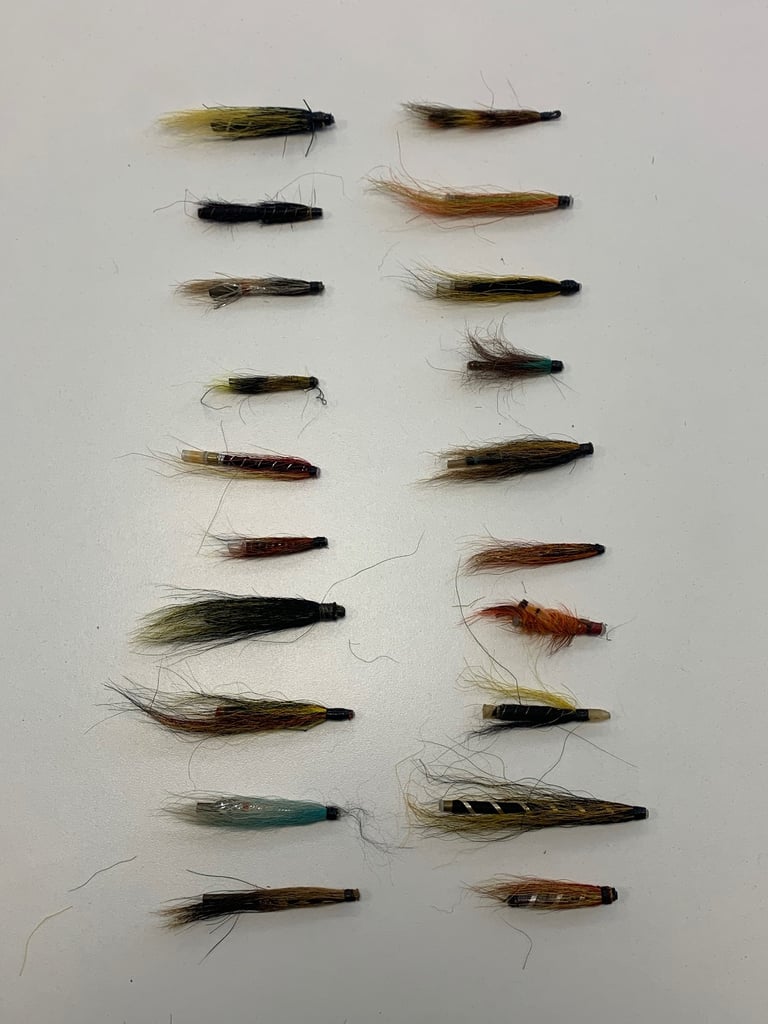 New salmon fly fishing tube flies £1 each 