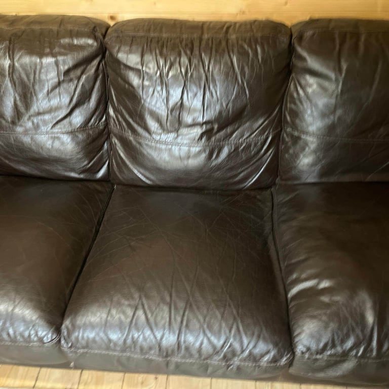 DFS real leather sofa (can deliver)