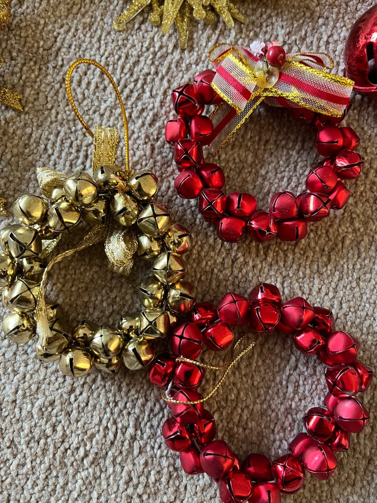 image for Various red and gold Christmas Tree Decorations 