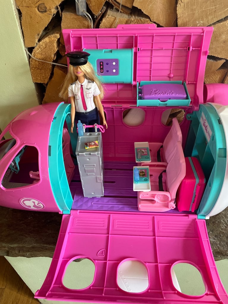 Large Barbie plane with Doll